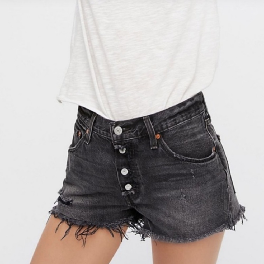 Levi's Black Denim Women's Shorts